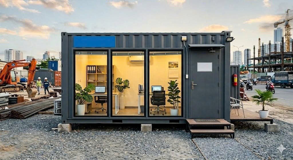 Hai Container Văn Phòng 20 Feet Đen